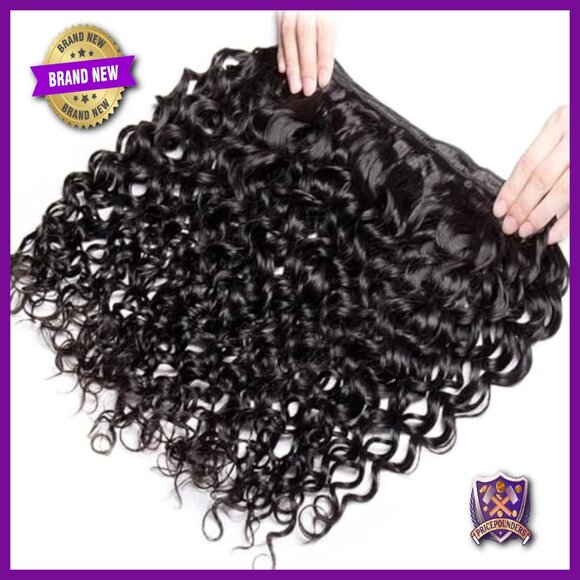 100% Brazilian Virgin Human Hair Extensions 20 22 24 Inch Wet Wavy main image 4